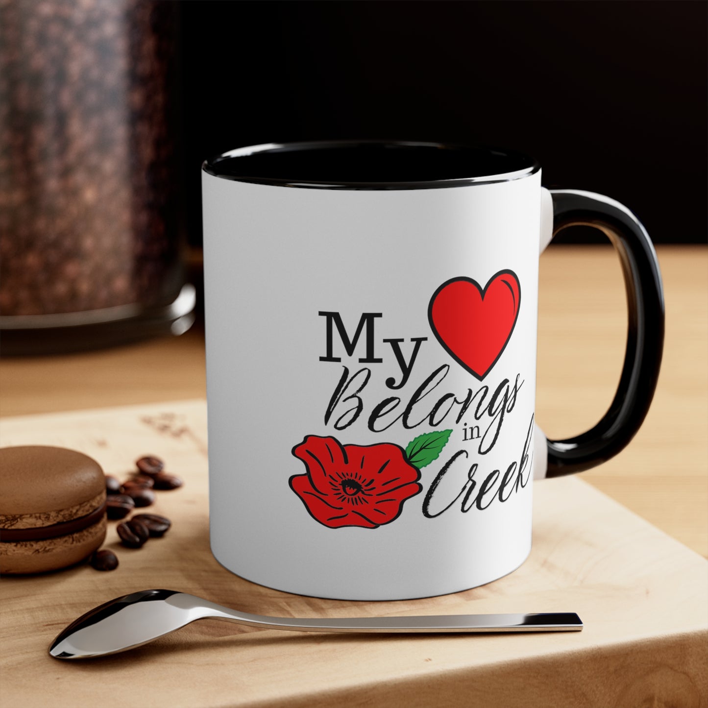 My Heart Belongs in Poppy Creek Coffee Mug, 11oz - FREE U.S. SHIPPING