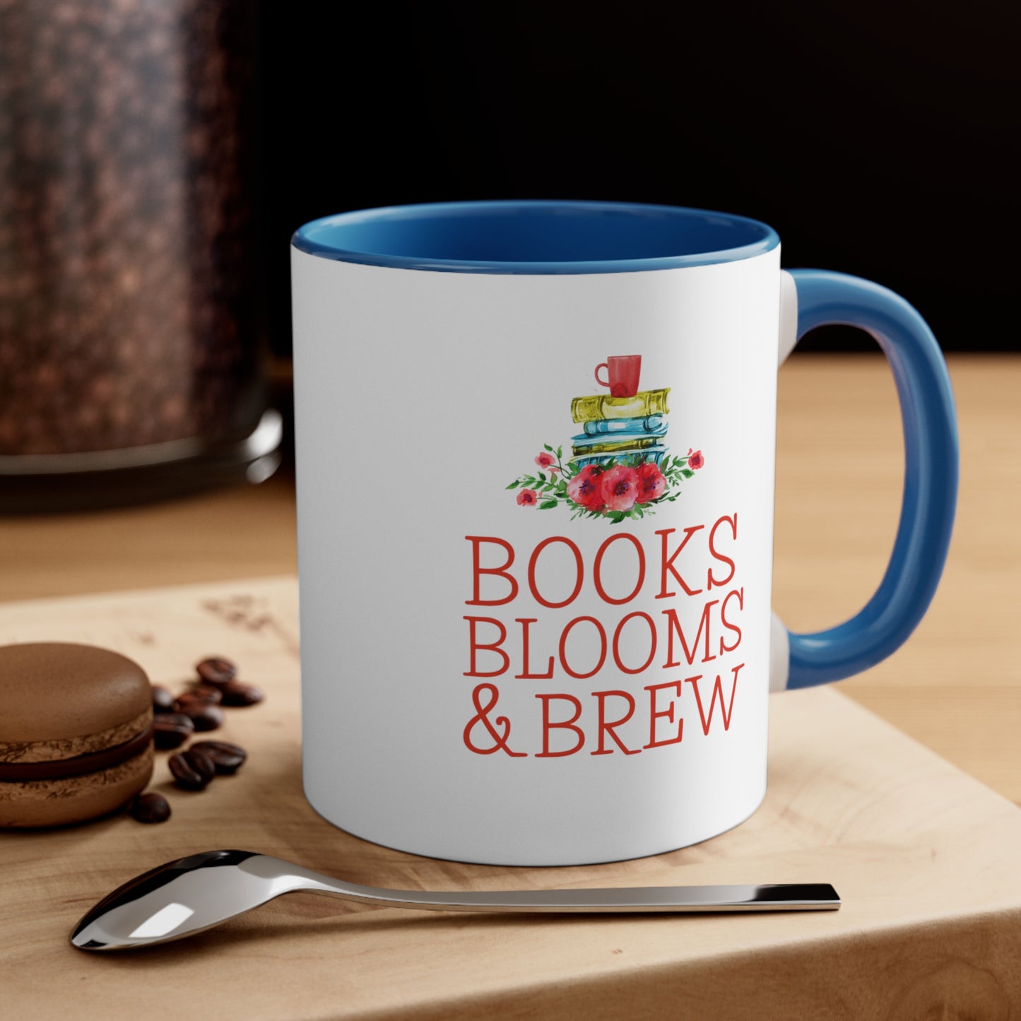 Books, Blooms & Brew Coffee Mug, 11oz