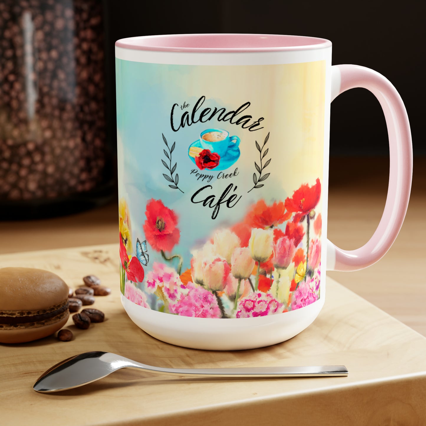 The Calendar Café Coffee Mug, 15oz - FREE U.S. SHIPPING