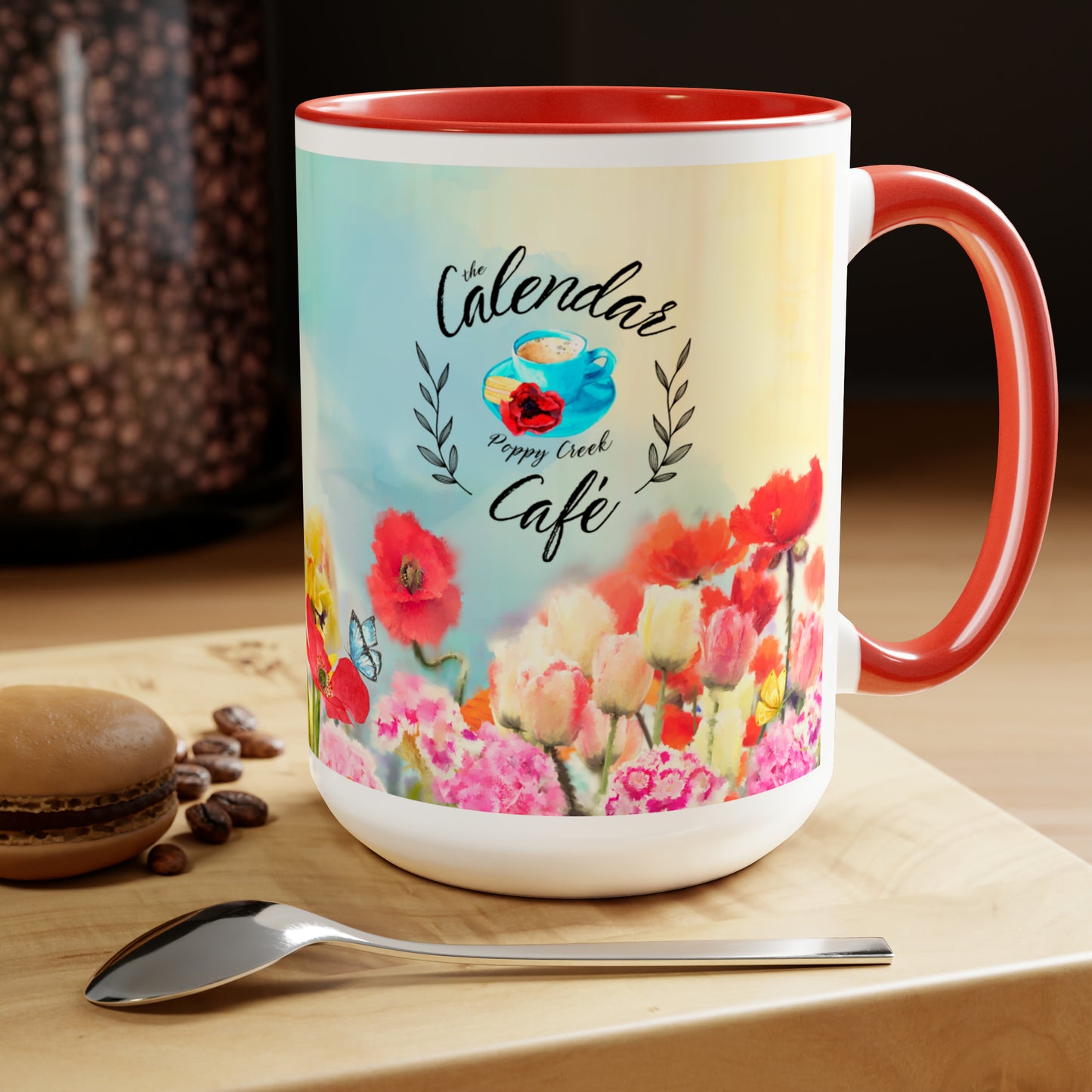 The Calendar Café Coffee Mug, 15oz - FREE U.S. SHIPPING