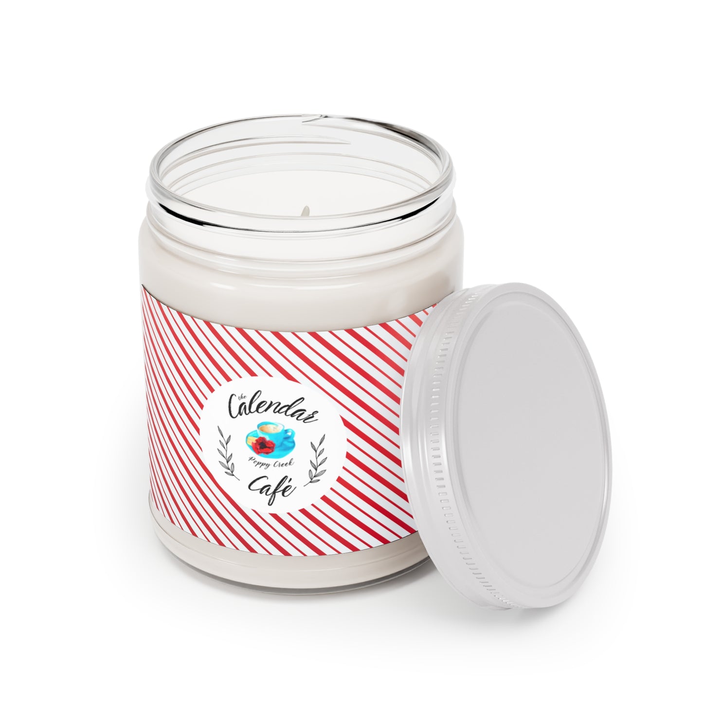 The Calendar Café Scented Soy Candle, 9oz (Holiday Design) - FREE U.S. SHIPPING