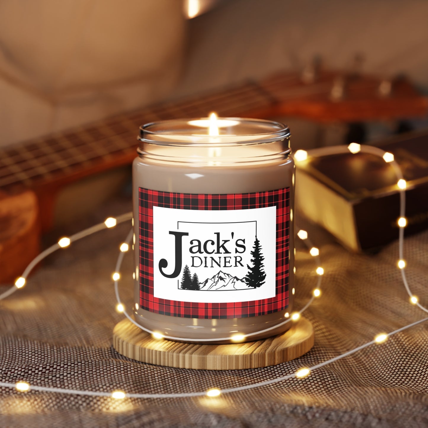 Jack's Diner Scented Soy Candle, 9oz (Holiday Design) - FREE U.S. SHIPPING